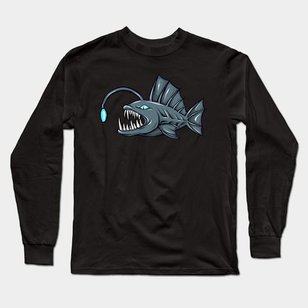 Angler Fish Long Sleeve T-Shirt by Unestore